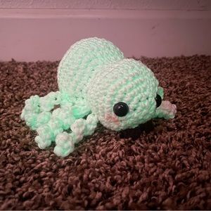 Glow in the dark spider plush